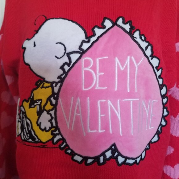 Peanuts Be My Valentine Sweater (Charlie Brown) - Picture 12 of 13